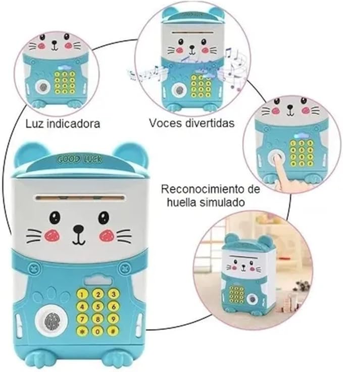 ALCANCIA ELECTRONICA !! Con CLAVE y HUELLA DIGITAL 💰