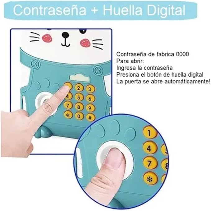 ALCANCIA ELECTRONICA !! Con CLAVE y HUELLA DIGITAL 💰